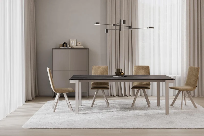 Table en céramique - Fixe ou extensible - Lucia