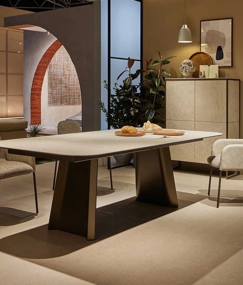 Table en céramique - fixe ou extensible - TUL