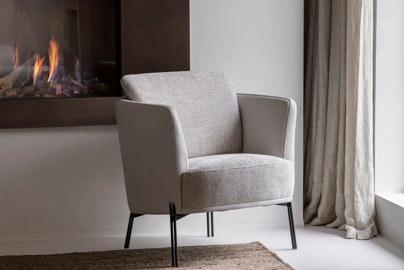 FAUTEUIL - CUIR OU TISSU - JAVA