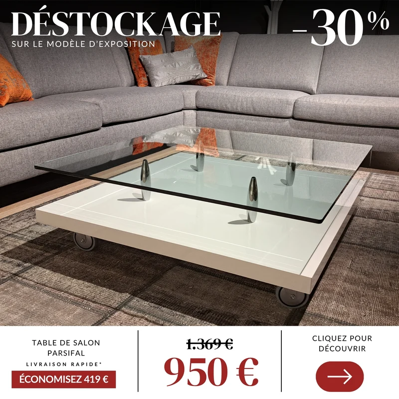 UNE TABLE BASSE - CATTELAN ITALIA - PARSIFAL