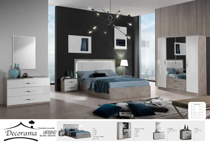 Chambre URBINO Led