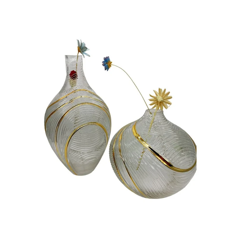 Vase en verre transparent, D20xH20 cm