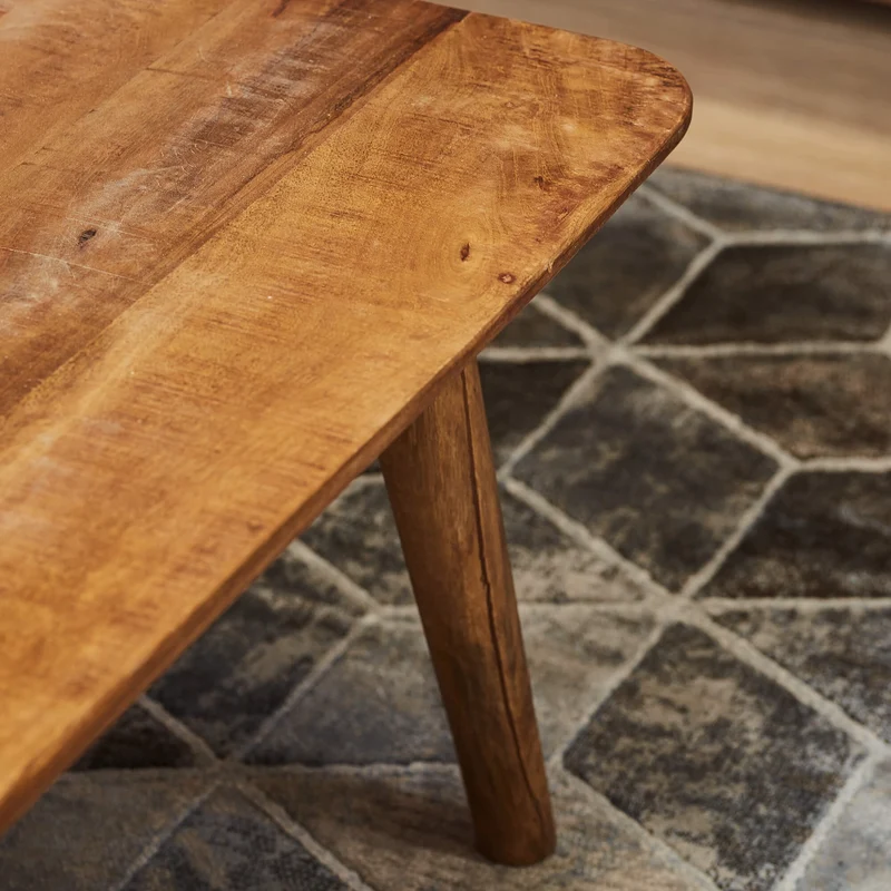 Table basse en bois de manguier, 130x70xH45cm - MAYA