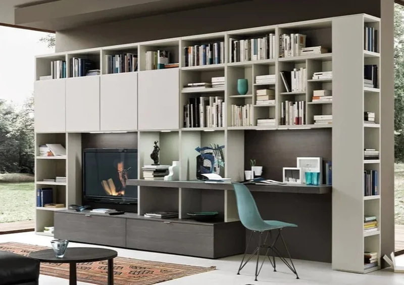 Bibliothèque modulable sur mesure - Style contemporain - M5C96