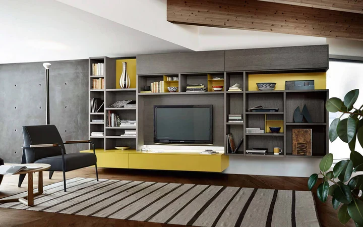 Bibliothèque modulable sur mesure - Style contemporain - M5C96