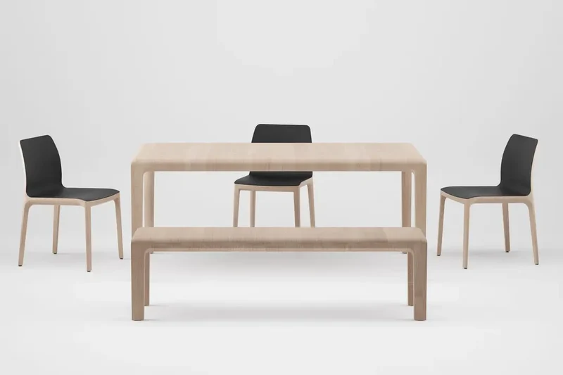 Chaise - Bois massif & cuir - Invito