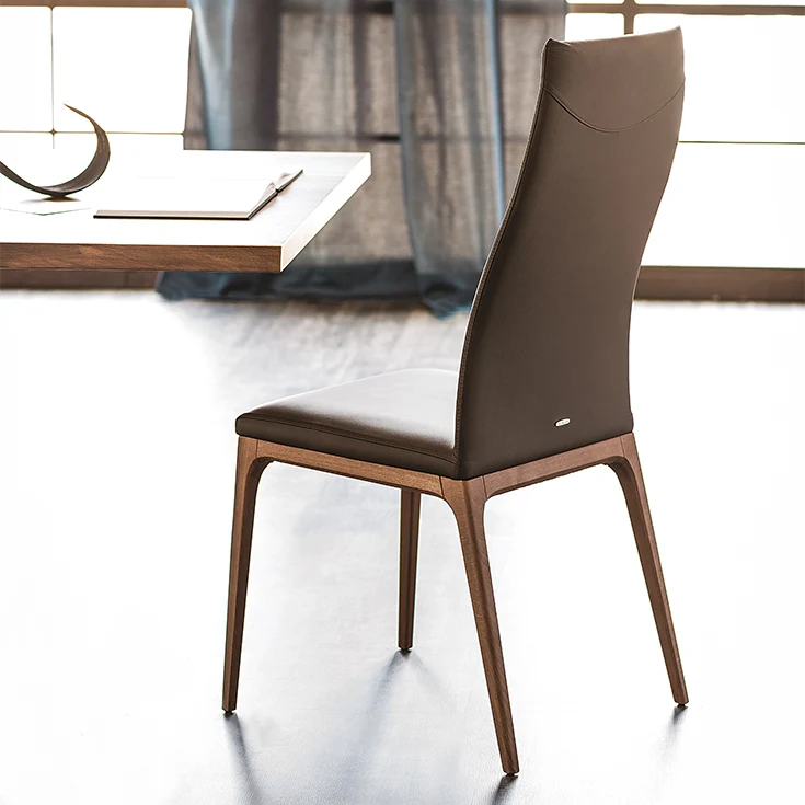 Chaise - Bois et cuir - Arcadia