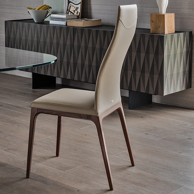 Chaise - Bois et cuir - Arcadia