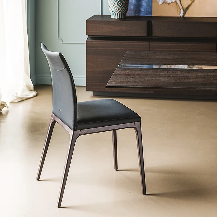 Chaise - Bois et cuir - Arcadia