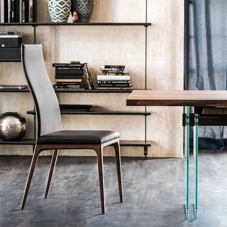 Chaise - Bois et cuir - Arcadia