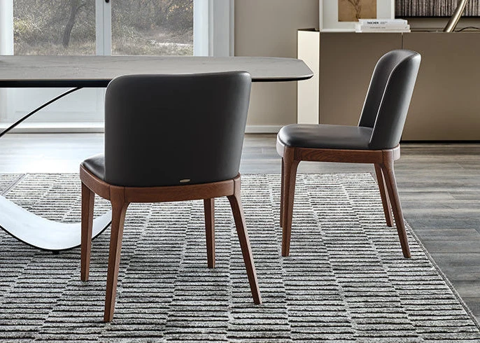 Chaise - Chêne et Cuir - Magda