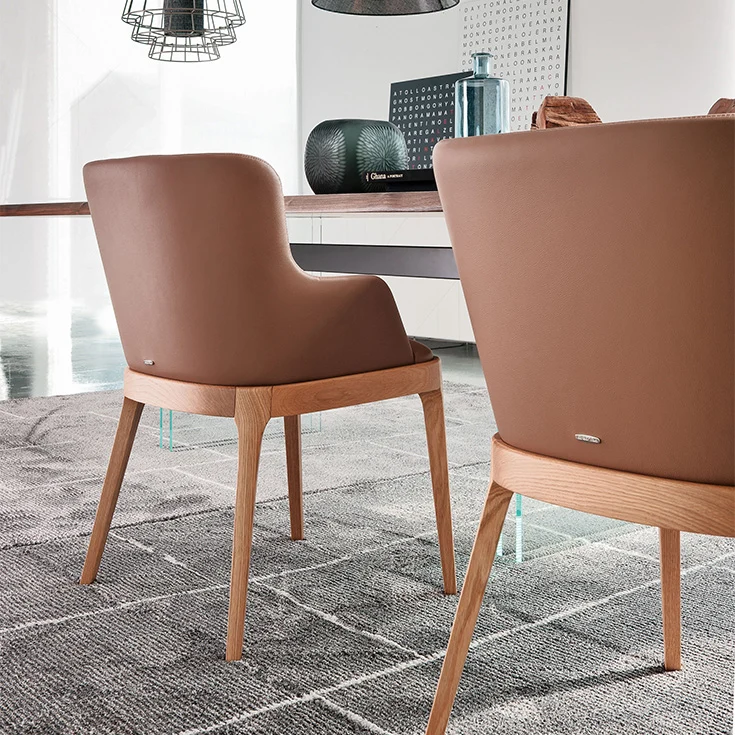 Chaise - Chêne et Cuir - Magda