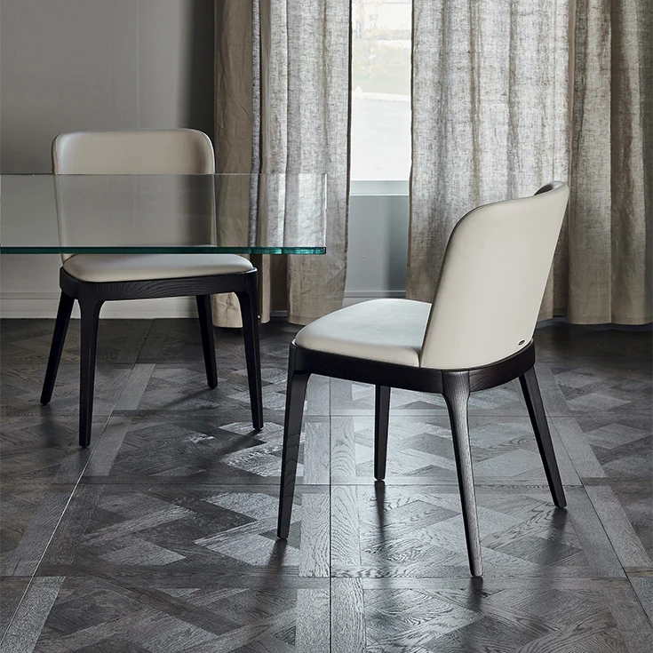 Chaise - Chêne et Cuir - Magda