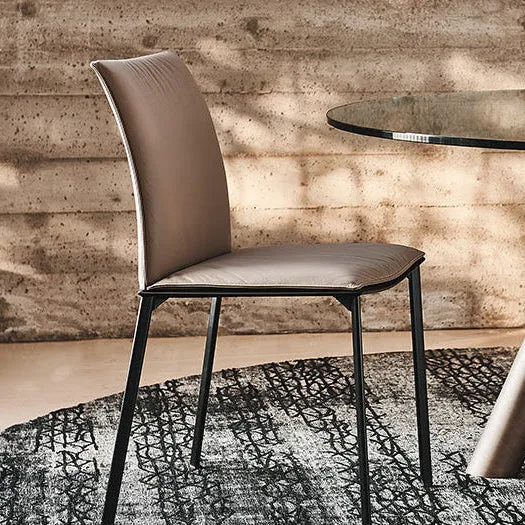 Chaise - Cuir et Métal - Rita