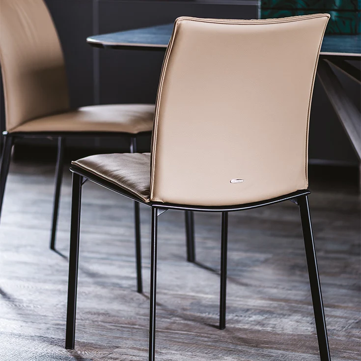 Chaise - Cuir et Métal - Rita