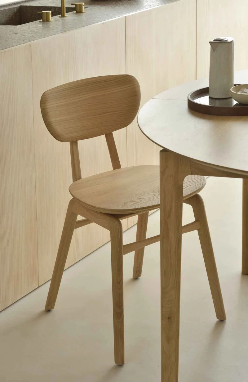 Table ronde extensible Ethnicraft - Bok chêne