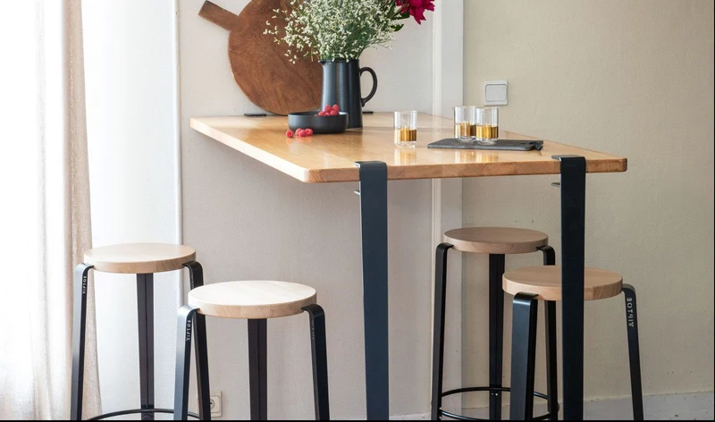 Tabouret de bar - bois éco-certifié - 76cm