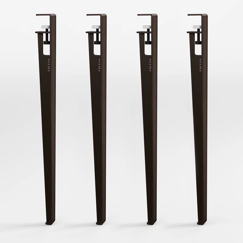 Lot de 4 pieds de table - 75cm