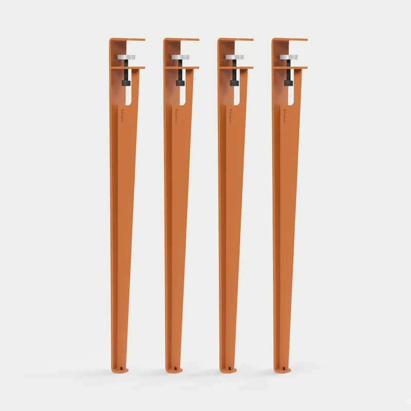 Lot de 4 pieds de table - 75cm