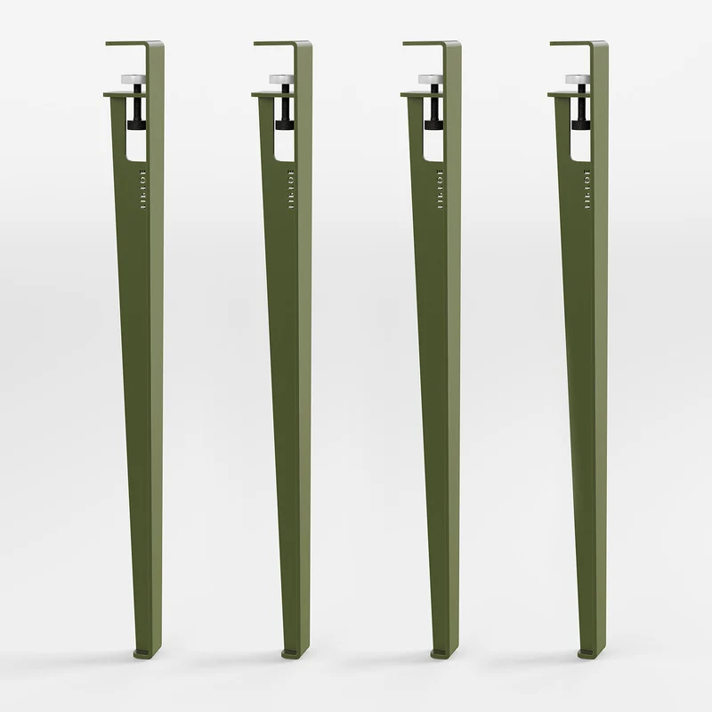 Lot de 4 pieds de table - 75cm