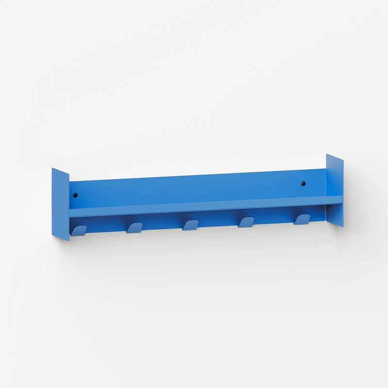 Etagère porte-manteau PLI Slim en acier - 20 à 60cm