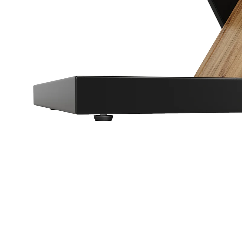 Table à manger extensible effet bois 4-6 personnes 120-160 cm ALUMINUMRUG