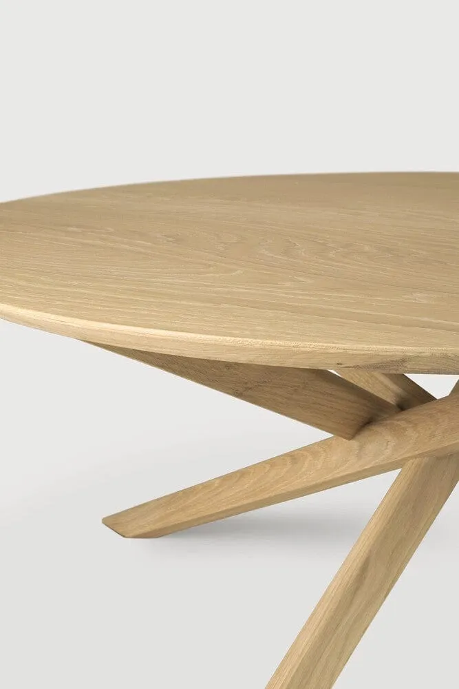 Table basse Ethnicraft - Mikado chêne (Ronde)