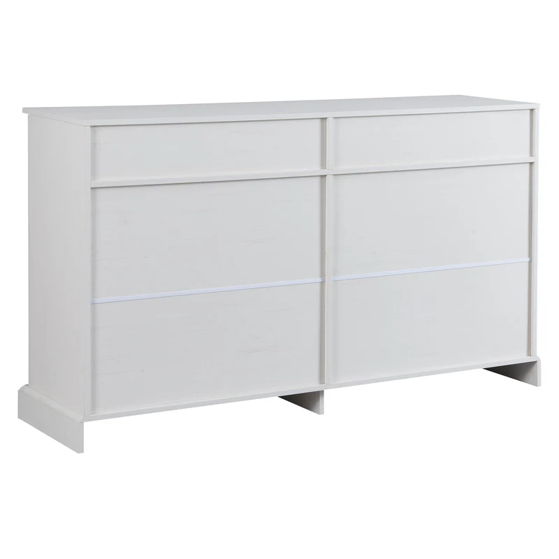 Grand buffet blanc moderne avec 4 portes et 2 tiroirs BHONPHAIT