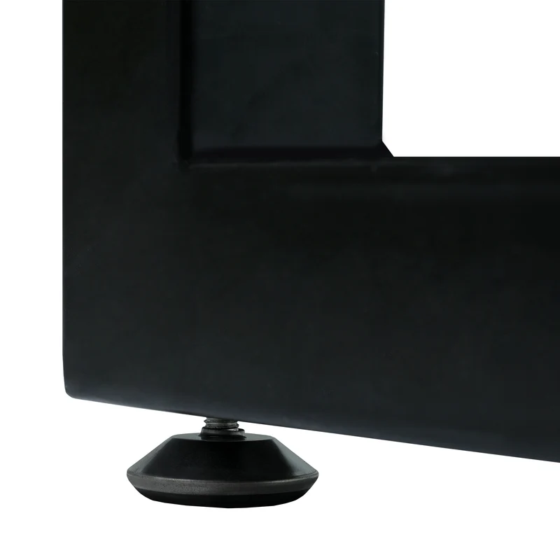 Table de salle à manger extensible moderne effet chêne et noir 140-180x80cm ZAXOD