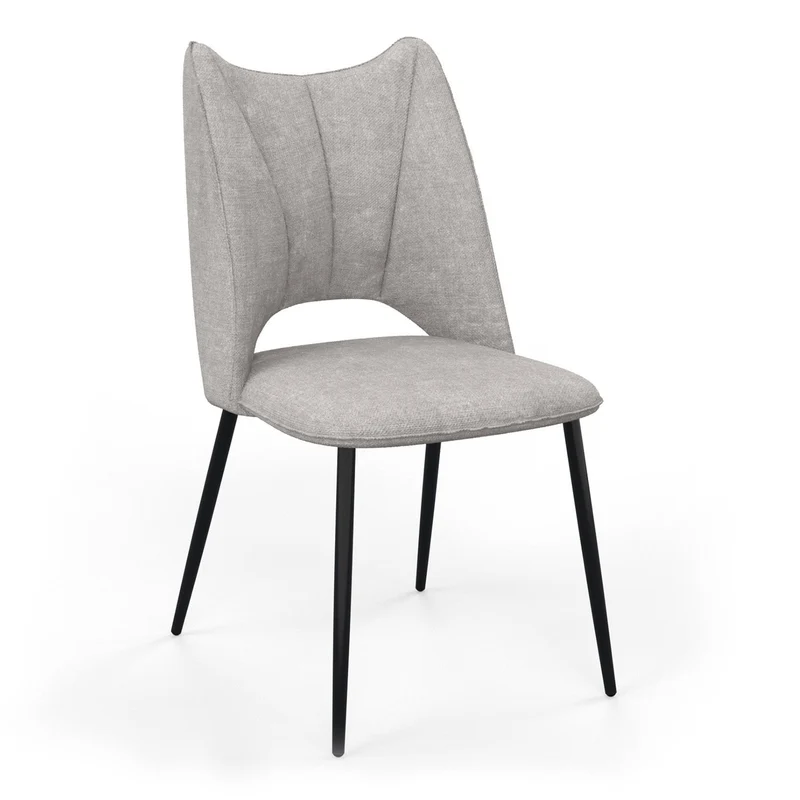 Chaise orthopédique en tissu, 51,5x60xH95,5cm - MADDY