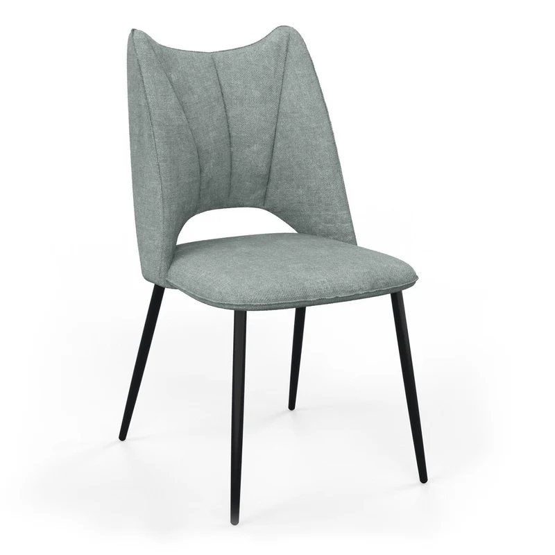 Chaise orthopédique en tissu, 51,5x60xH95,5cm - MADDY