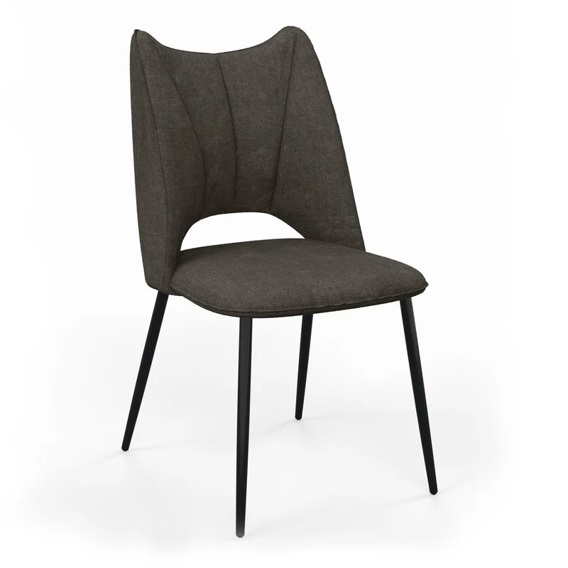 Chaise orthopédique en tissu, 51,5x60xH95,5cm - MADDY