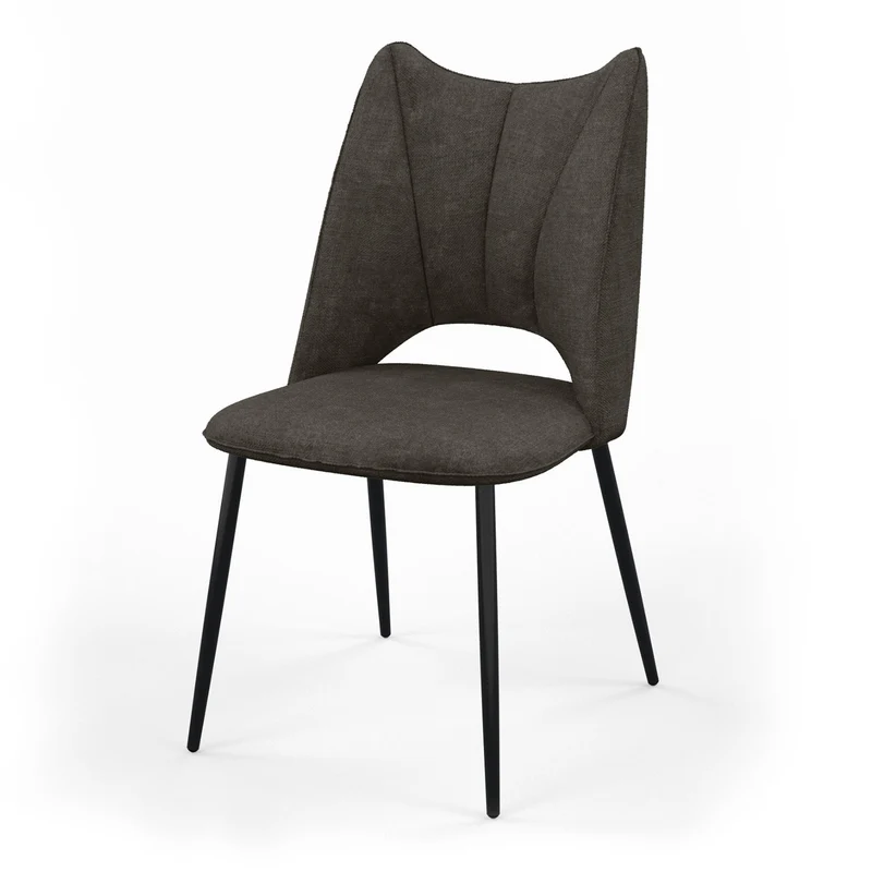 Chaise orthopédique en tissu, 51,5x60xH95,5cm - MADDY