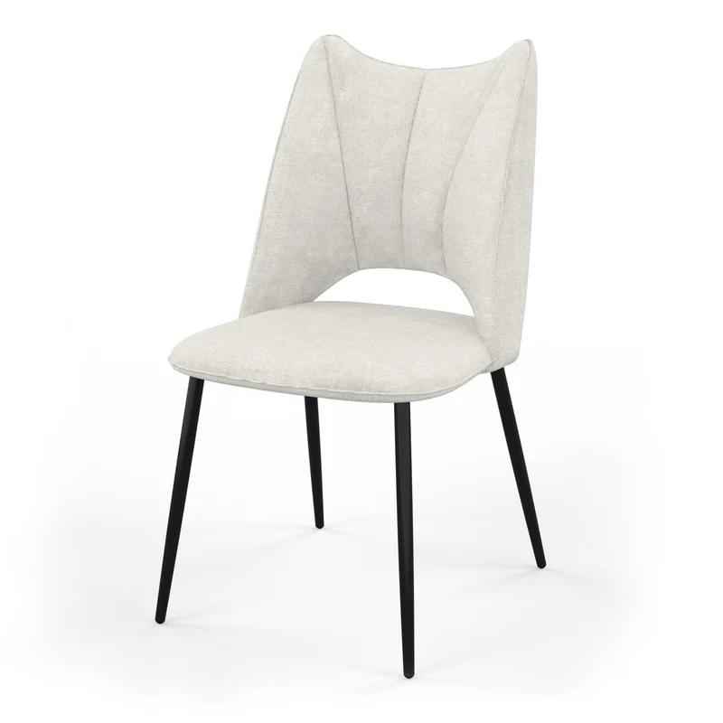 Chaise orthopédique en tissu, 51,5x60xH95,5cm - MADDY