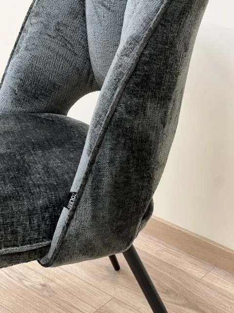 Chaise orthopédique en tissu, 51,5x60xH95,5cm - MADDY
