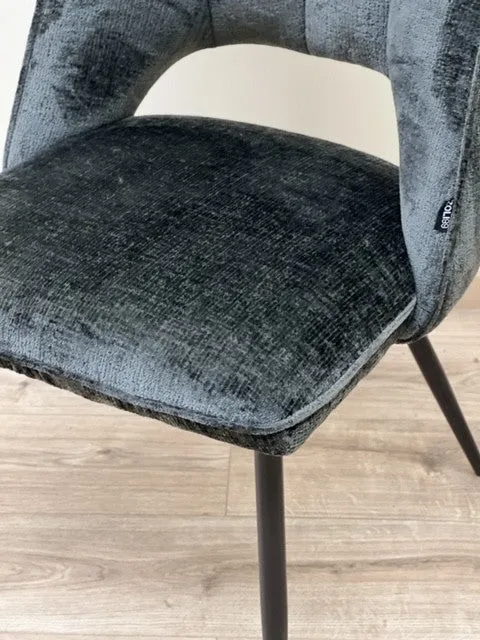 Chaise orthopédique en tissu, 51,5x60xH95,5cm - MADDY