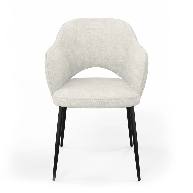 Chaise en tissu, 58x63,5xH80cm - MILLIE