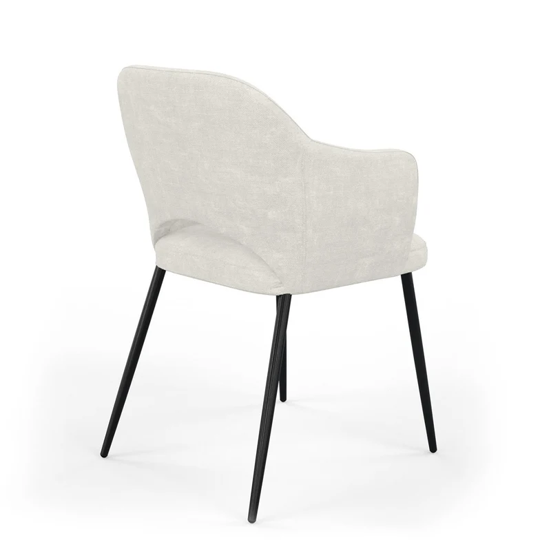 Chaise en tissu, 58x63,5xH80cm - MILLIE
