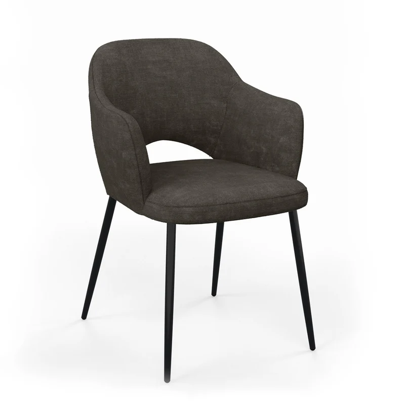 Chaise en tissu, 58x63,5xH80cm - MILLIE