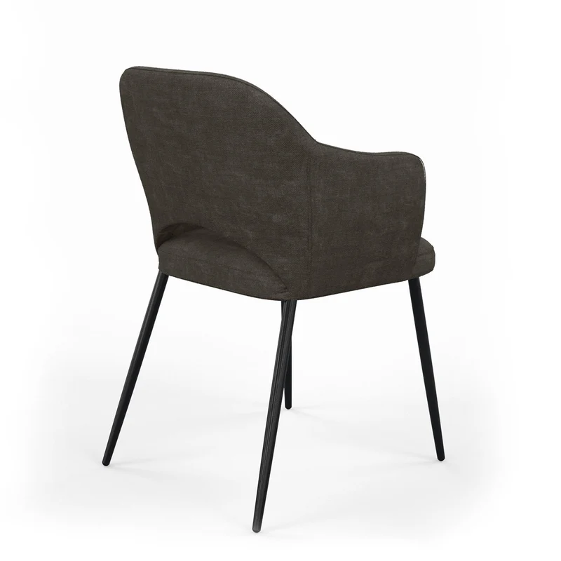 Chaise en tissu, 58x63,5xH80cm - MILLIE