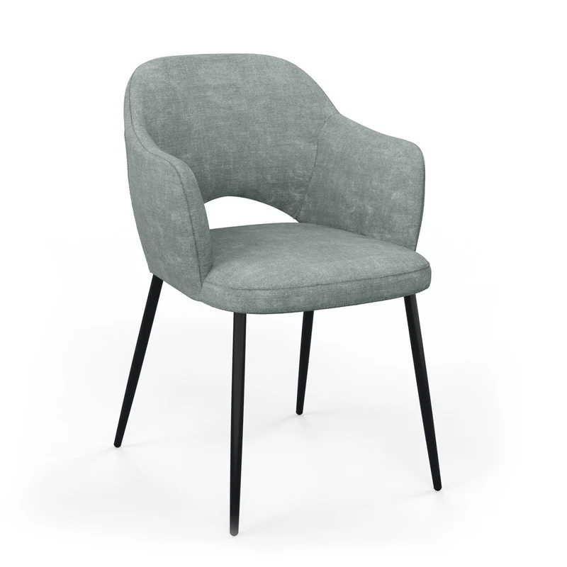 Chaise en tissu, 58x63,5xH80cm - MILLIE