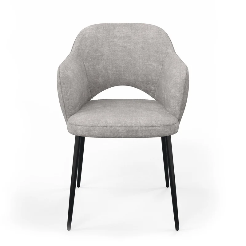 Chaise en tissu, 58x63,5xH80cm - MILLIE