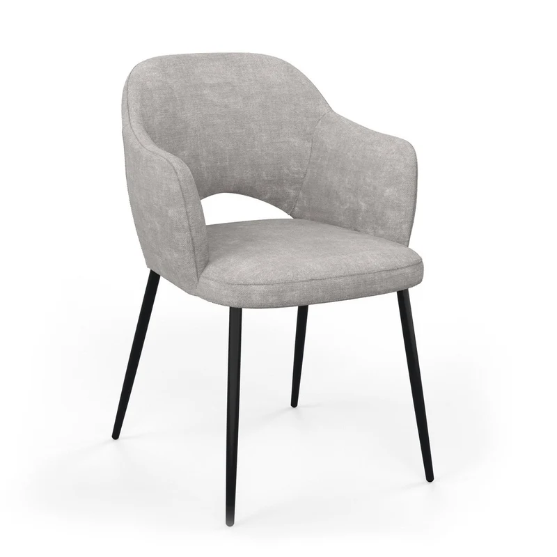 Chaise en tissu, 58x63,5xH80cm - MILLIE