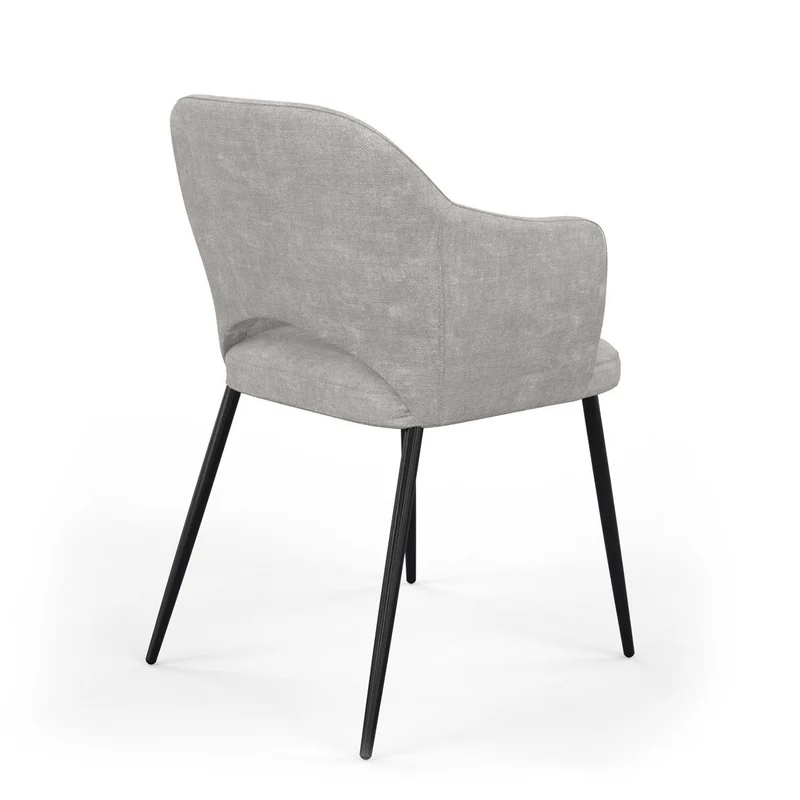 Chaise en tissu, 58x63,5xH80cm - MILLIE