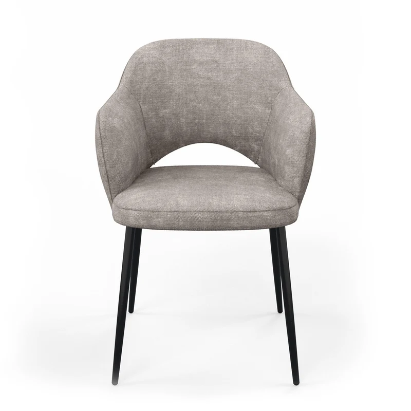 Chaise en tissu, 58x63,5xH80cm - MILLIE