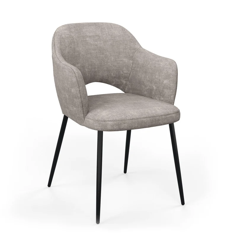 Chaise en tissu, 58x63,5xH80cm - MILLIE
