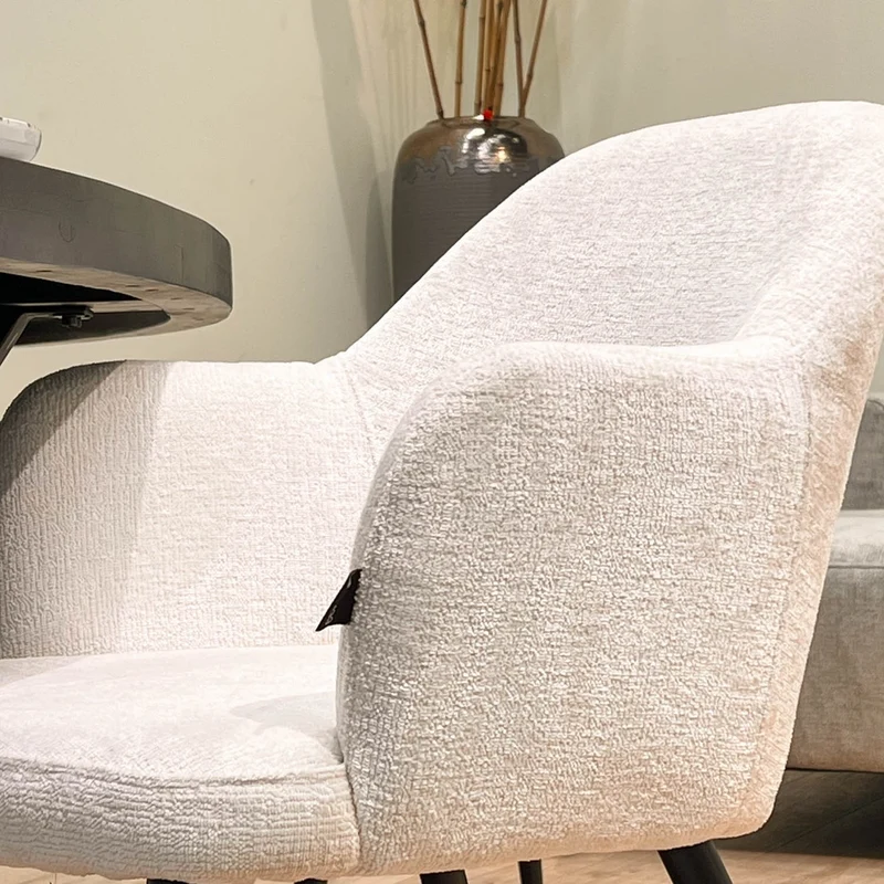 Chaise en tissu, 58x63,5xH80cm - MILLIE