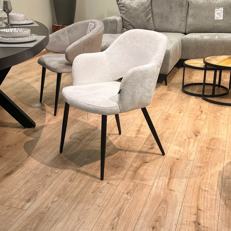 Chaise en tissu, 58x63,5xH80cm - MILLIE