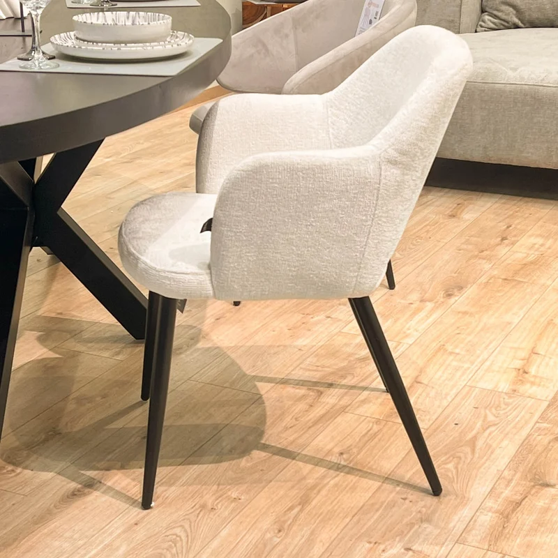 Chaise en tissu, 58x63,5xH80cm - MILLIE