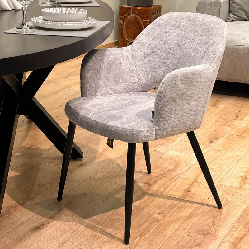 Chaise en tissu, 58x63,5xH80cm - MILLIE